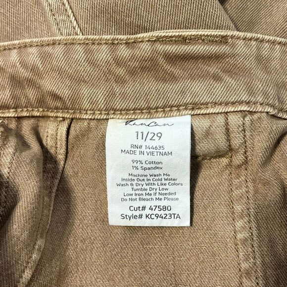 KanCan Tan Straight Leg Ankle Cut Denim Jeans Size 29 - Picture 7 of 7